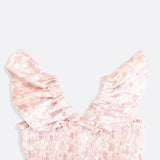 Organic Cotton Strap Frill Smock Dress | Arabella Blossom