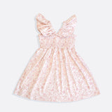 Organic Cotton Strap Frill Smock Dress | Arabella Blossom