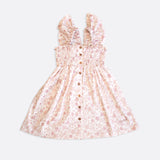 Organic Cotton Strap Frill Smock Dress | Arabella Blossom