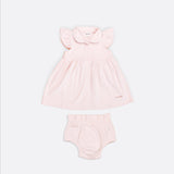 Scalloped Collar Dress & Bloomer set
