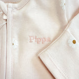 Personalised Baby Sleepsuit - Two Way Zip