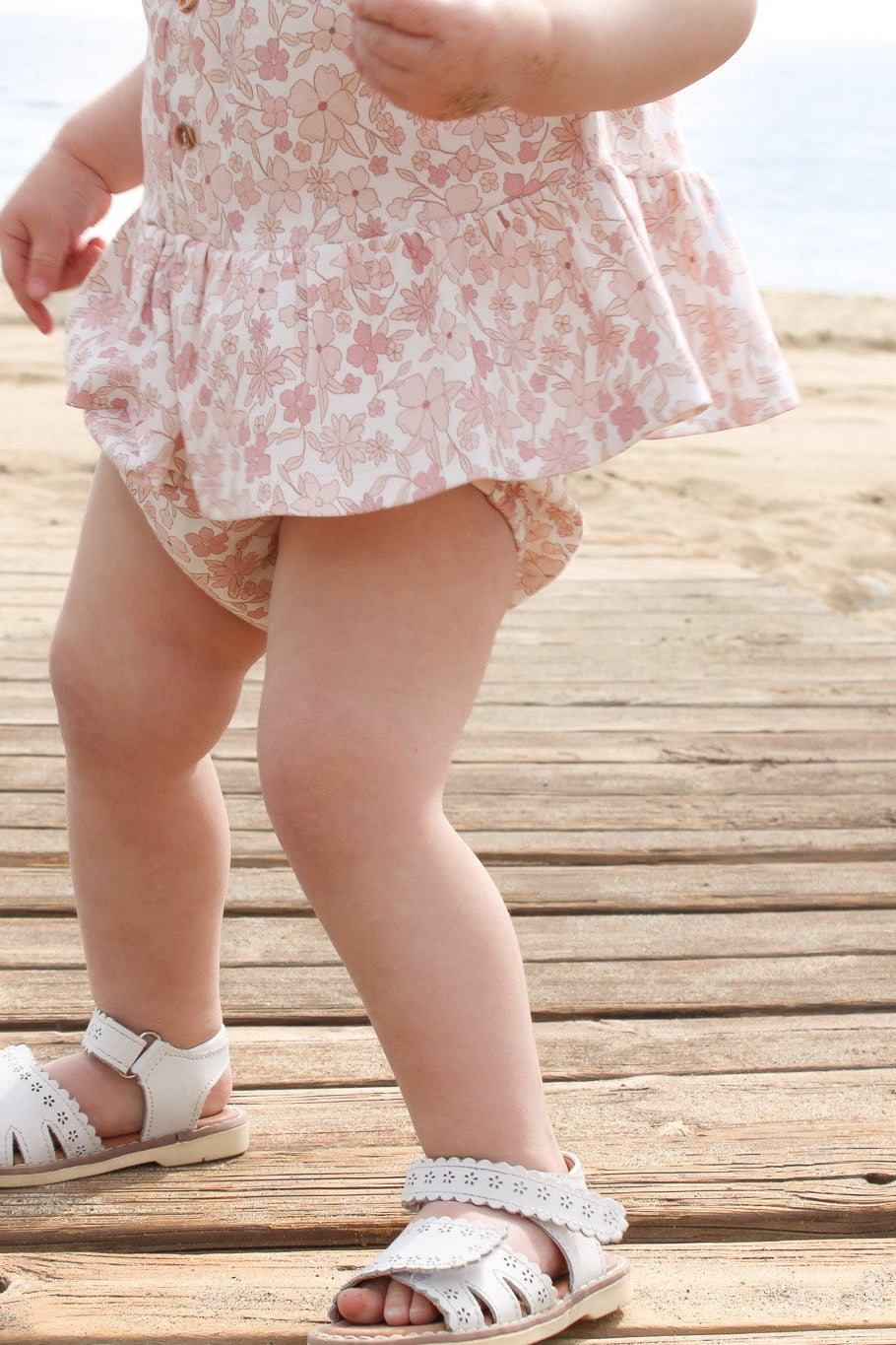 Luxury Organic cotton Girls Pink floral top