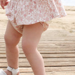 Luxury Organic cotton Girls Pink floral top