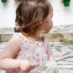Luxury Organic cotton Girls Pink floral top