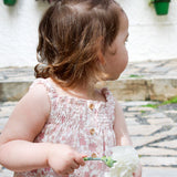 Luxury Organic cotton Girls Pink floral top
