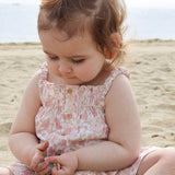 Luxury Organic cotton Girls Pink floral top