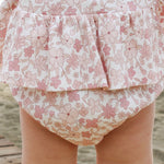 Luxury Organic cotton Girls Pink floral top