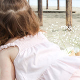 Luxury organic pink top with organic cotton for baby, toddler and girls 