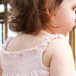 Luxury organic pink top with organic cotton for baby, toddler and girls 