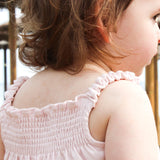 Luxury organic pink top with organic cotton for baby, toddler and girls 