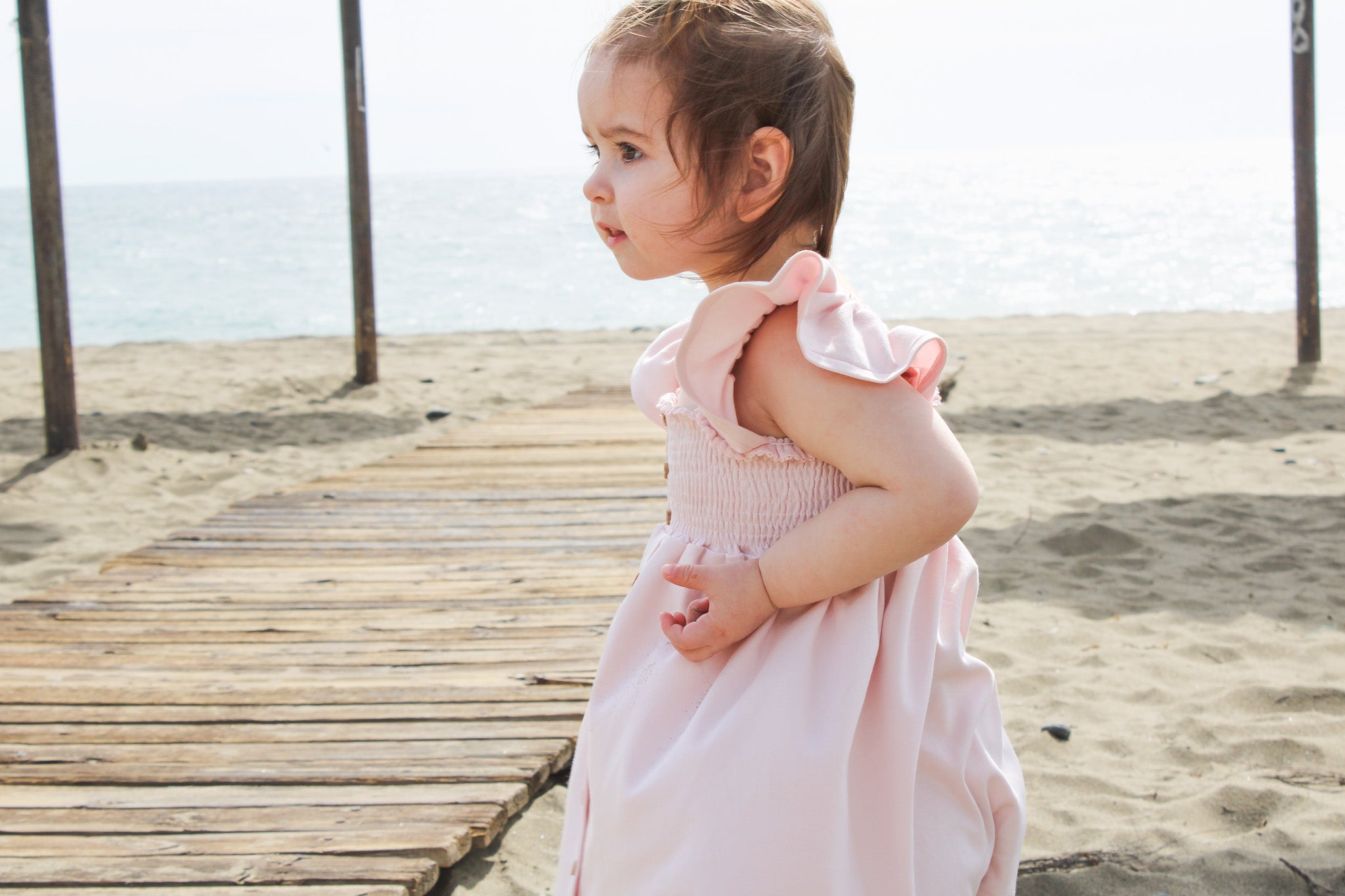 Organic Gots Certified Baby & Girls Dress pink