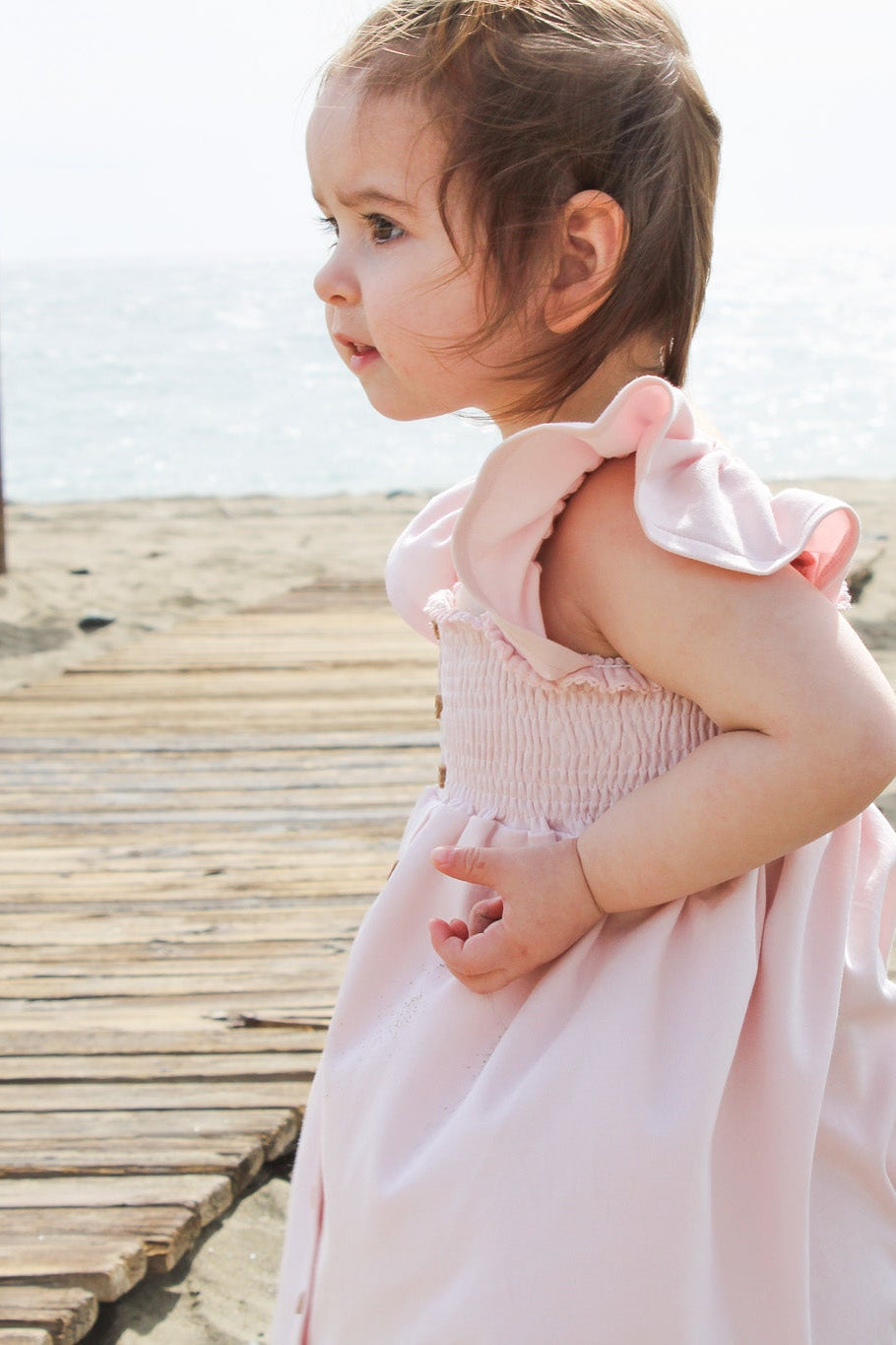 Organic Gots Certified Baby & Girls Dress pink