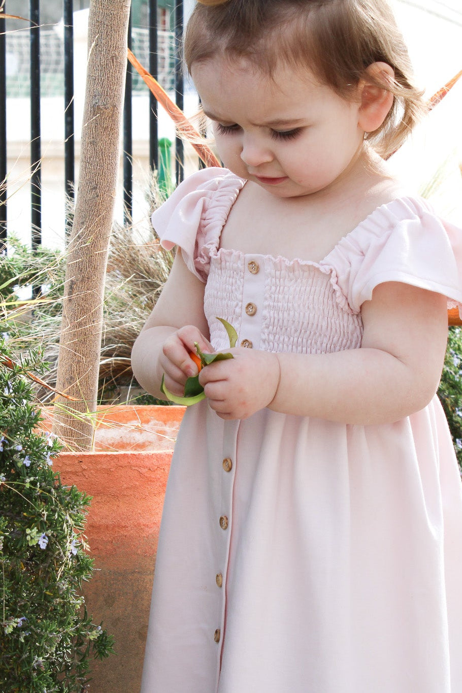 Organic Gots Certified Baby & Girls Dress pink