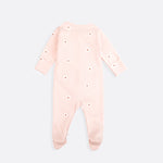 Luxury organic cotton two way zip sleepsuit for baby with the softest organic cotton