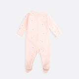 Luxury organic cotton two way zip sleepsuit for baby with the softest organic cotton