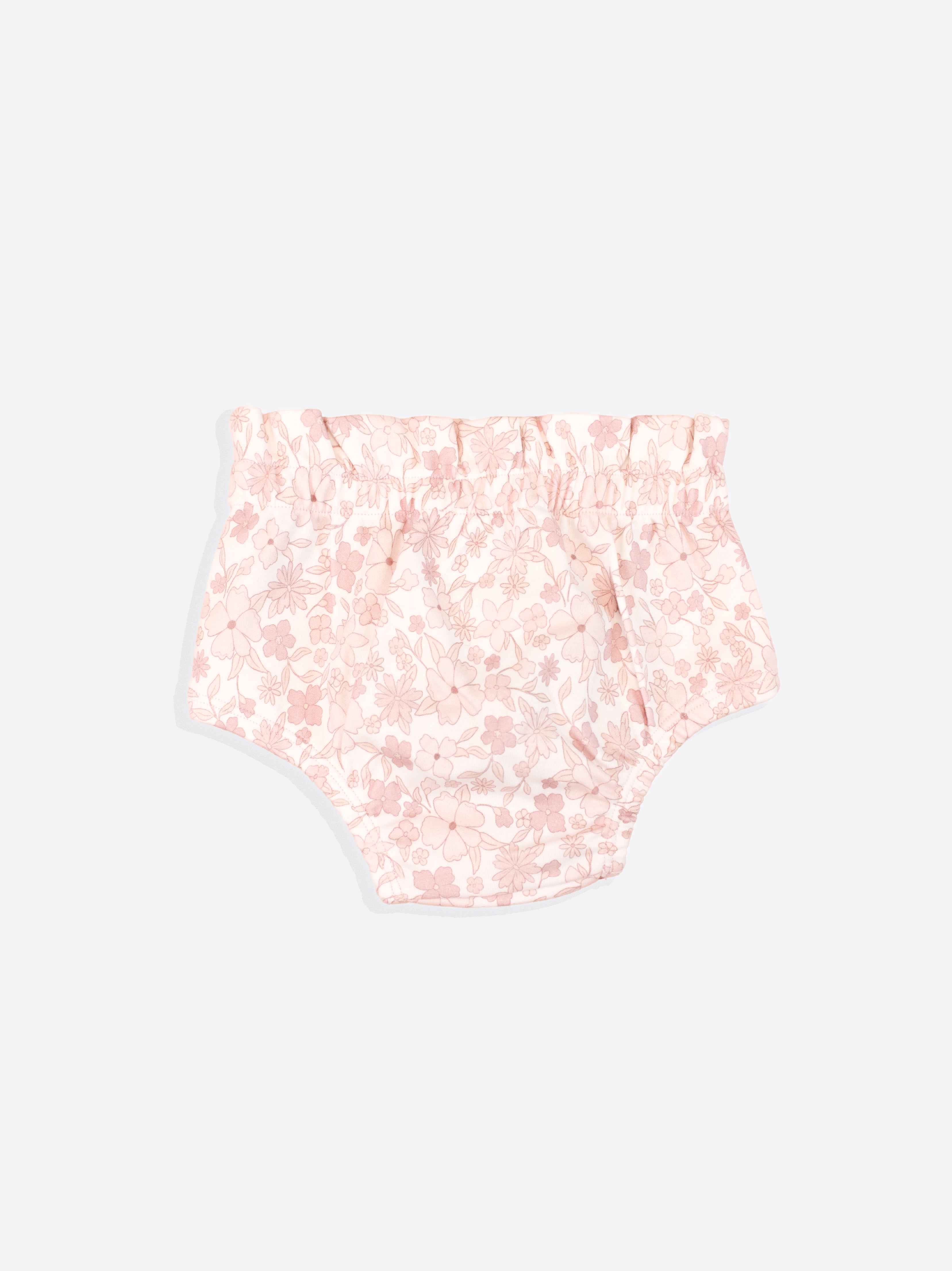 Pink floral Luxury organic cotton baby & toddler Bloomers