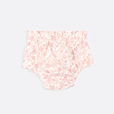 Pink floral Luxury organic cotton baby & toddler Bloomers