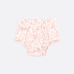 Pink floral Luxury organic cotton baby & toddler Bloomers
