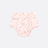 Pink floral Luxury organic cotton baby & toddler Bloomers