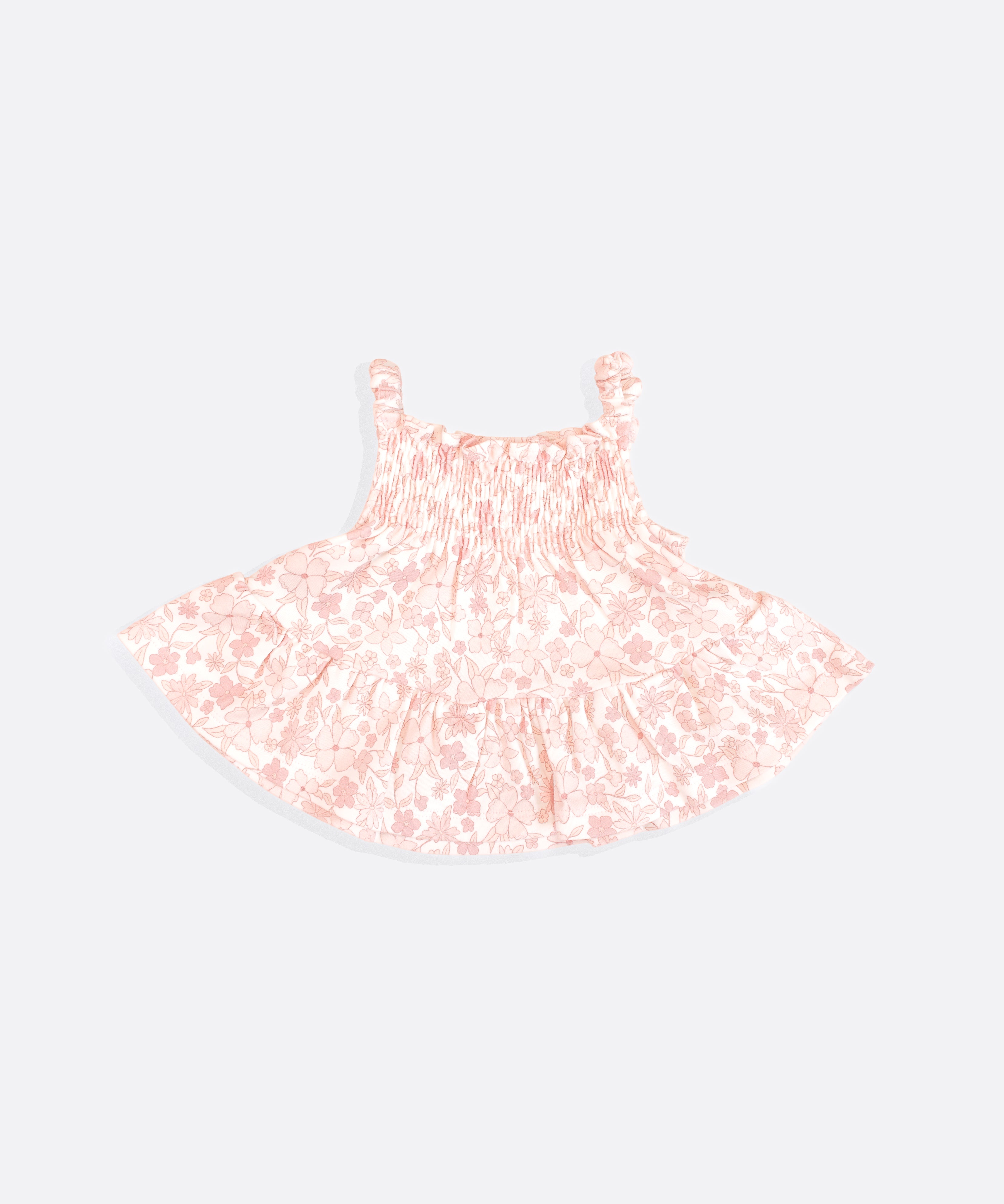 Luxury Organic cotton Girls Pink floral top