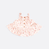 Luxury Organic cotton Girls Pink floral top