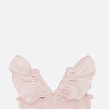 Organic Cotton Strap Frill Smock Dress | Strawberry Pink