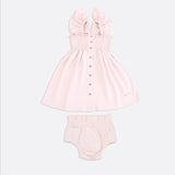 Strap Frill Smock Dress & Bloomer set