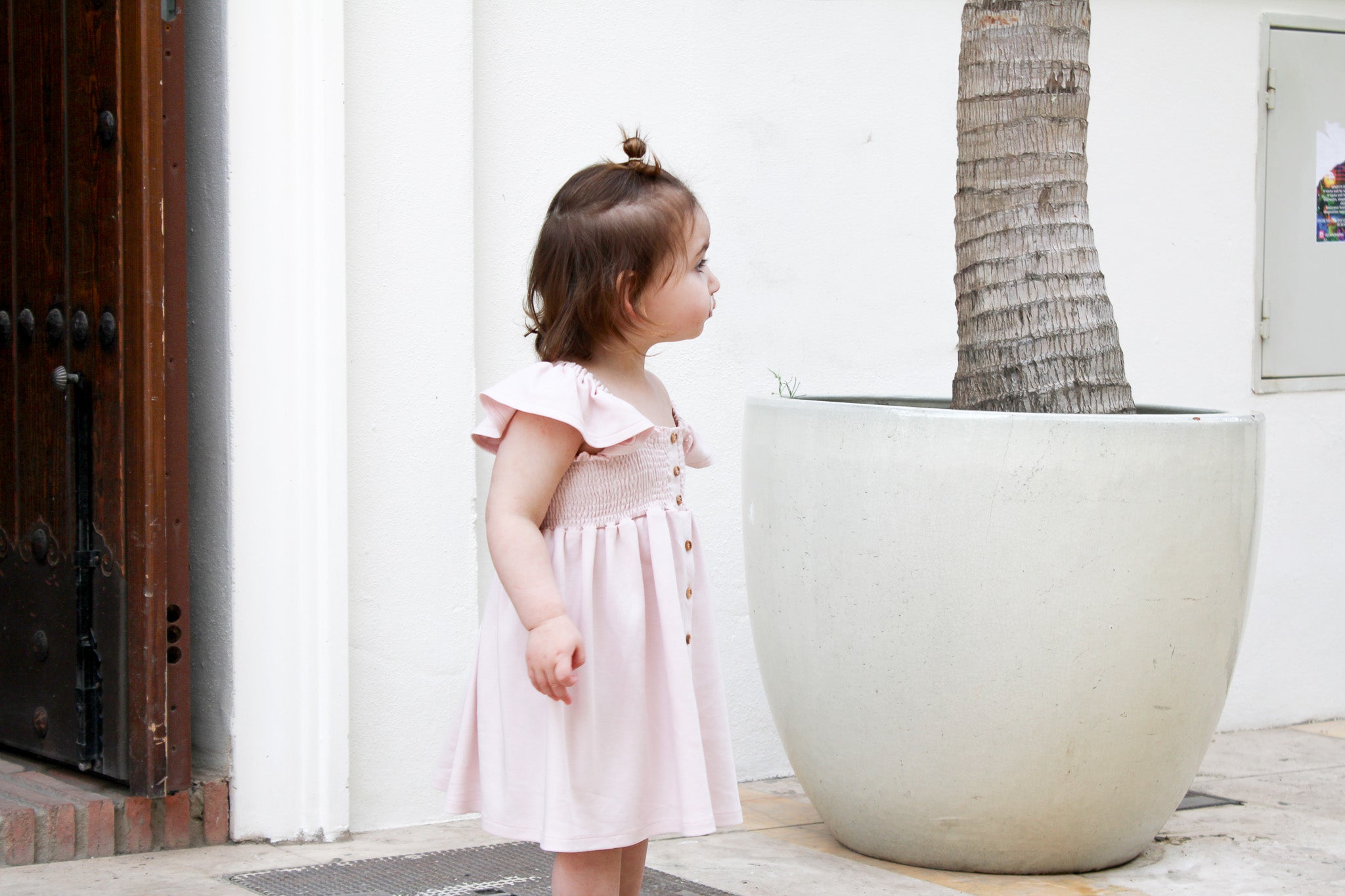 Sustainable Organic Gots Certified Baby & Girls Dress pink