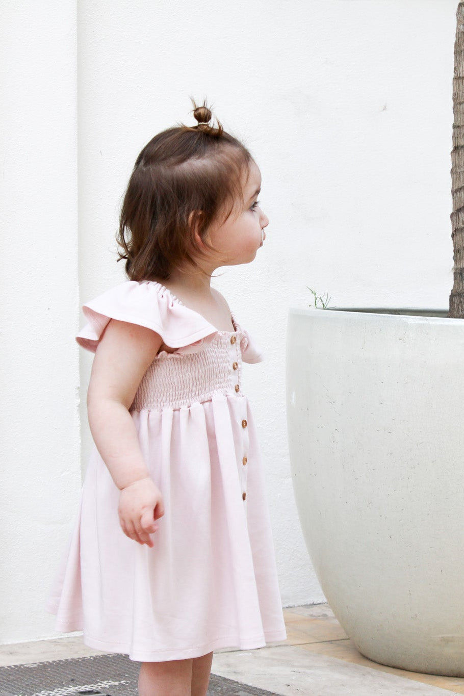 Sustainable Organic Gots Certified Baby & Girls Dress pink