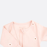 luxury Organic cotton sleepsuit with two way zip pink baby sleepsuit Luxury organic cotton two way zip sleepsuit for baby with the softest organic cotton
